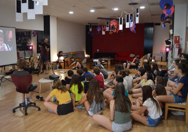 Alumnos campamento de artes en Salamanca