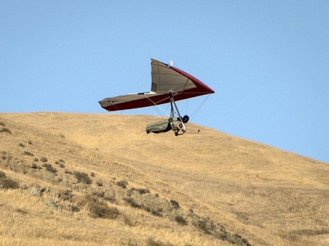 Volando sobre la ladera