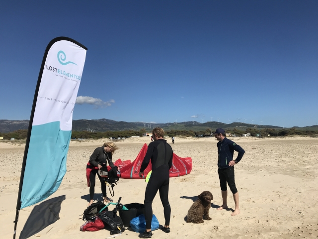  Lezione di kite sulla spiaggia di Cadice 