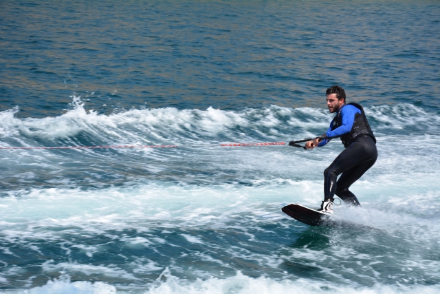 Wake en el litoral de Barcelona