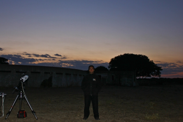 Anochece en las afueras de Salamanca