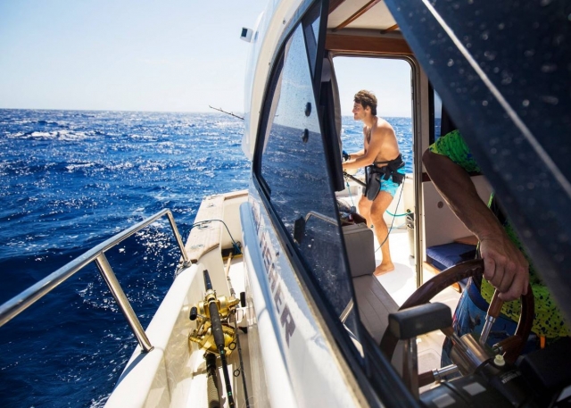 Bateau de pêche en Méditerranée 