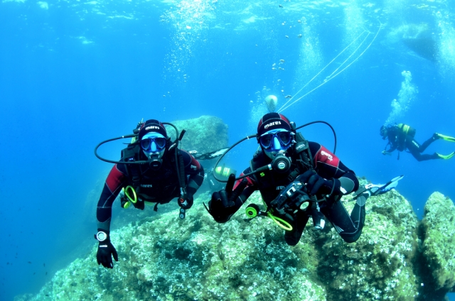Buceando en los fondos de Formentera