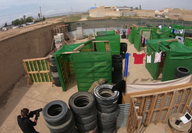 Escenario exterior de airsoft