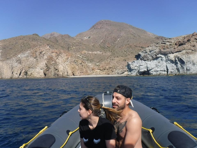  As a couple touring the Almeria natural park 
