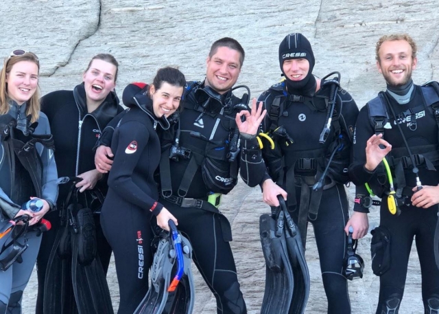 Diving students in Las Palmas 