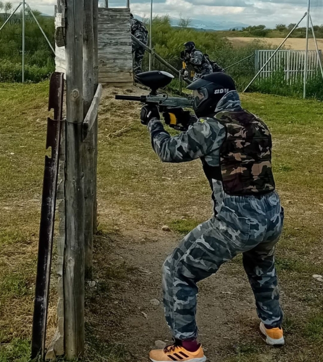  Jeu de paintball en plein air 