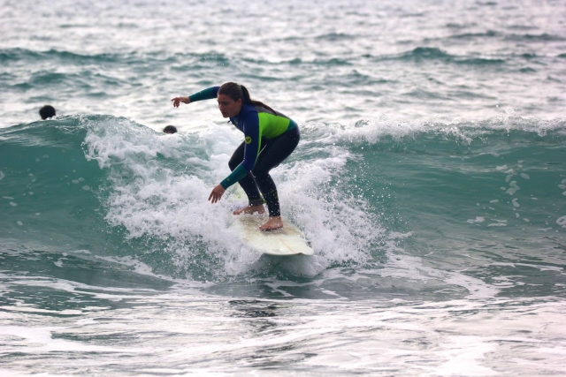  Learning to surf in Vizcaya 