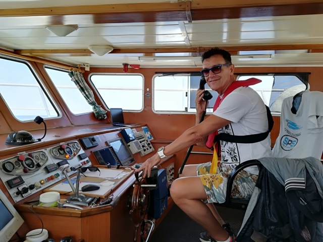 Aprendiendo los controles del barco