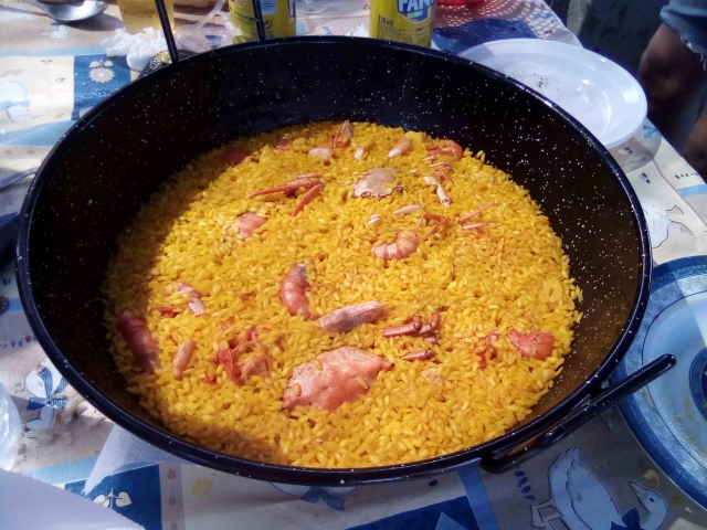 Rancho marinero a base de arroz