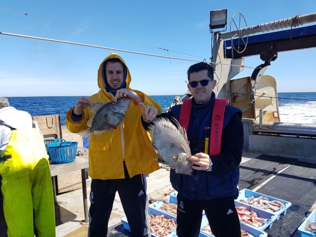 Pasajeros de Madrid en el barco