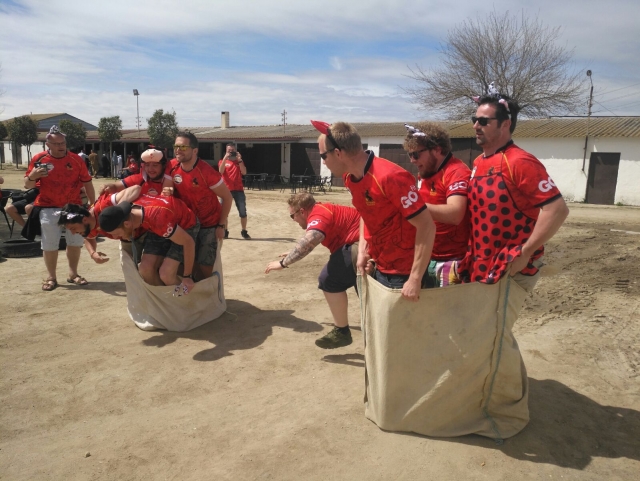 Group sack race 