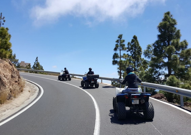 Pilotando los quad en carretera