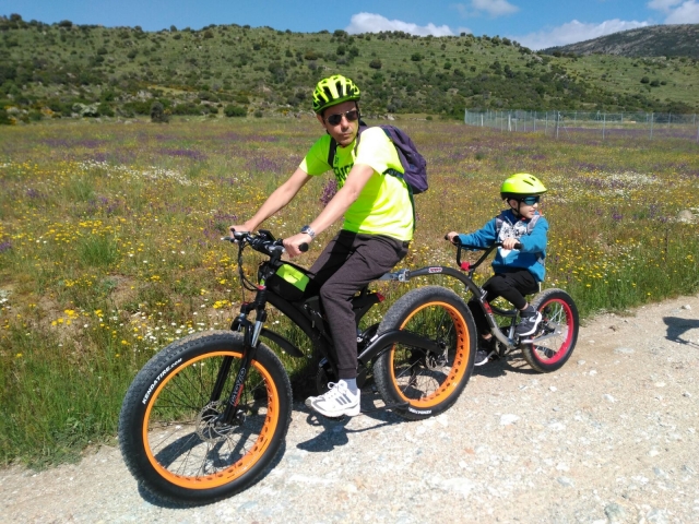 Ruta en bici con el peque