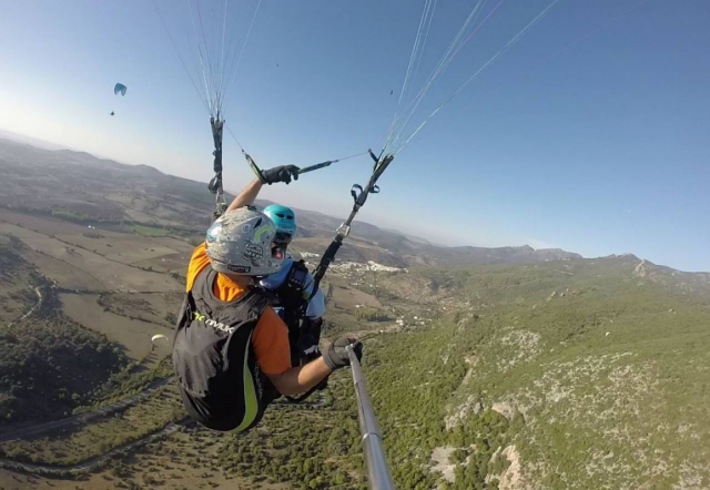 Parapente en los cielos de Malaga