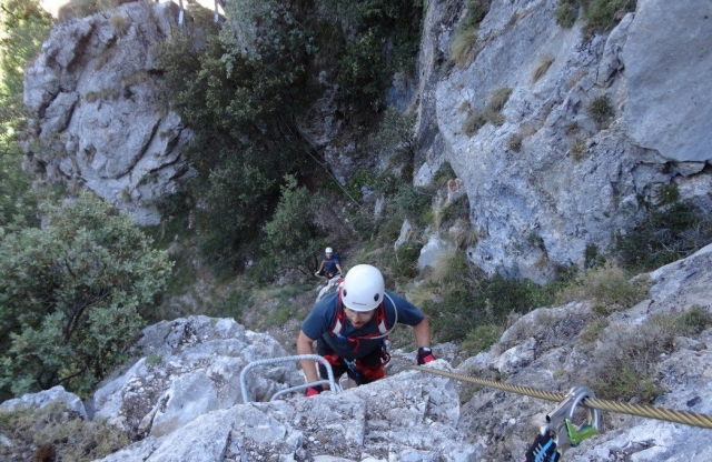Ecalada vertical guiada León