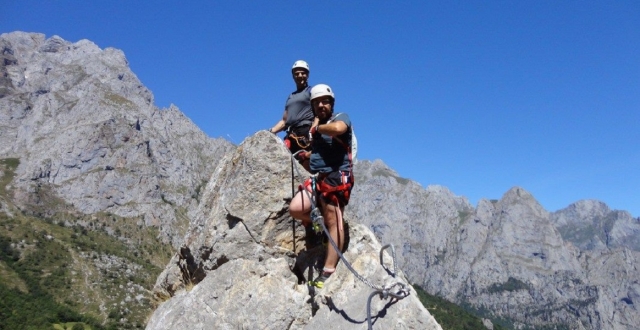 Escalada guiada en Cantabria