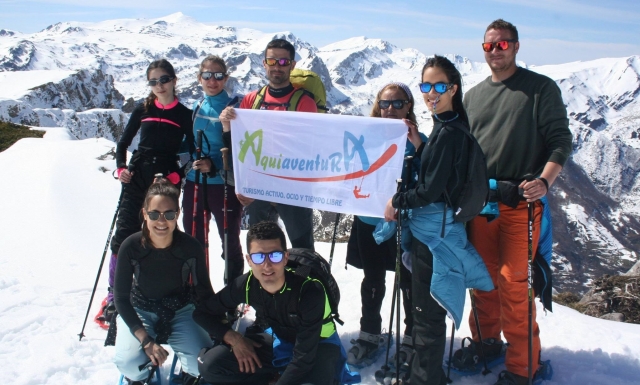 Excursion alpinismo raquetas de nieve