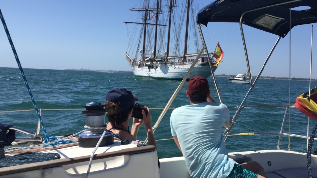  Besuch eines historischen Segelbootes 