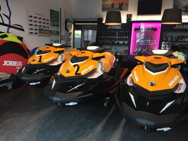 Motos Seadoo en el cencesionario