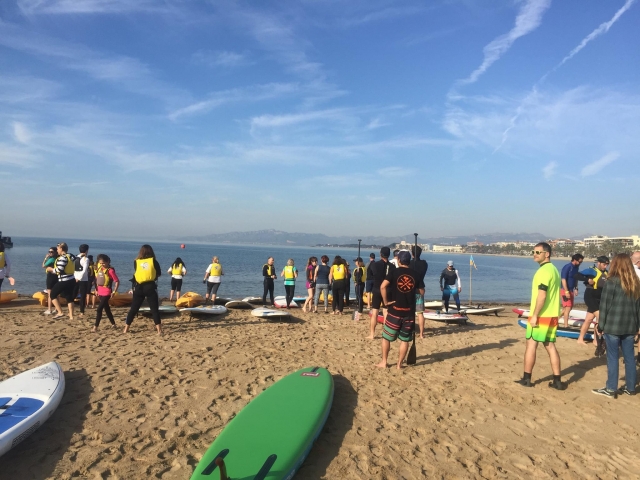 Clase de paddle surf en Tarragona