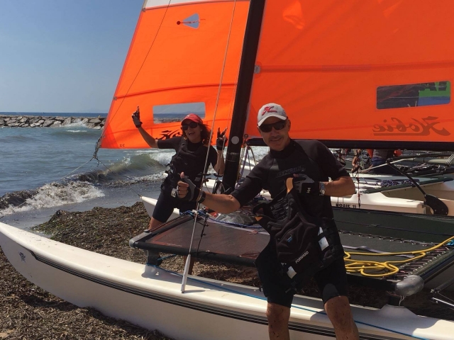 Clases de vela en catamaran