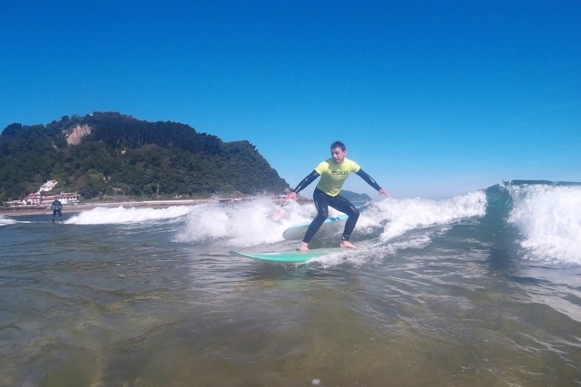 Surfeando en Guipuzcoa