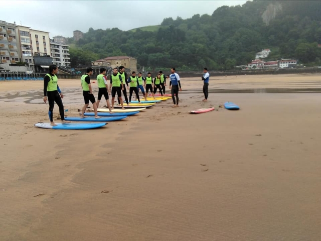 Clases practicas en la playa