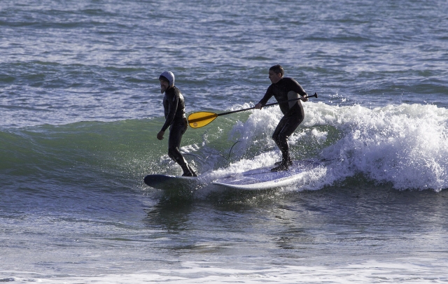 Pratique remo surfando em companhia ou sozinho