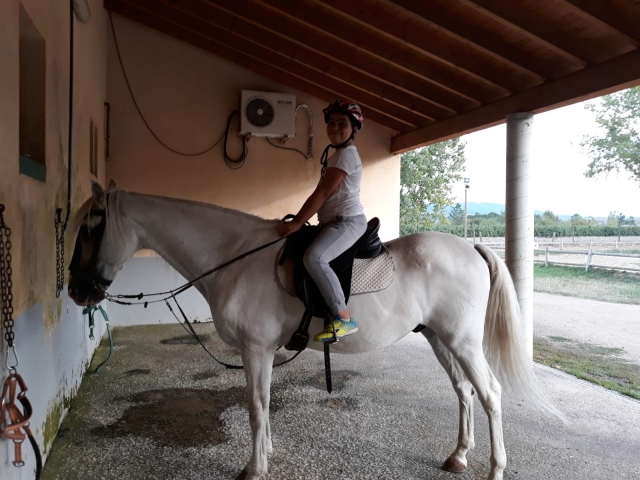 A lomos del caballo blanco