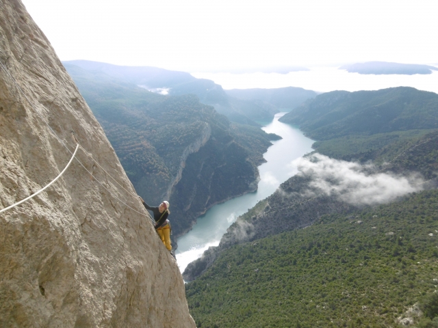  Climbing over the river 