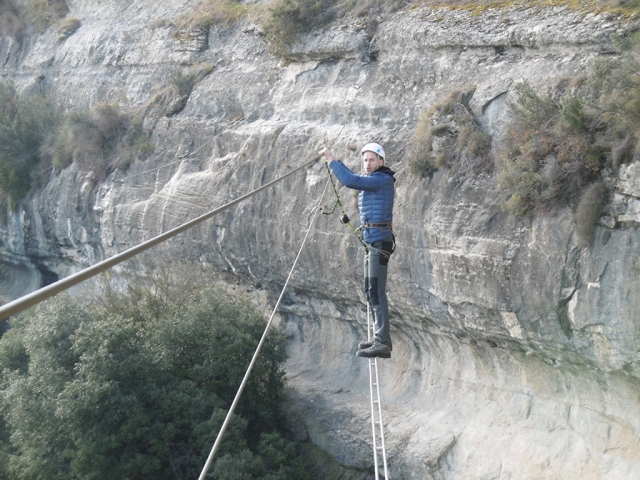  Choose the difficulty of the via ferrata 