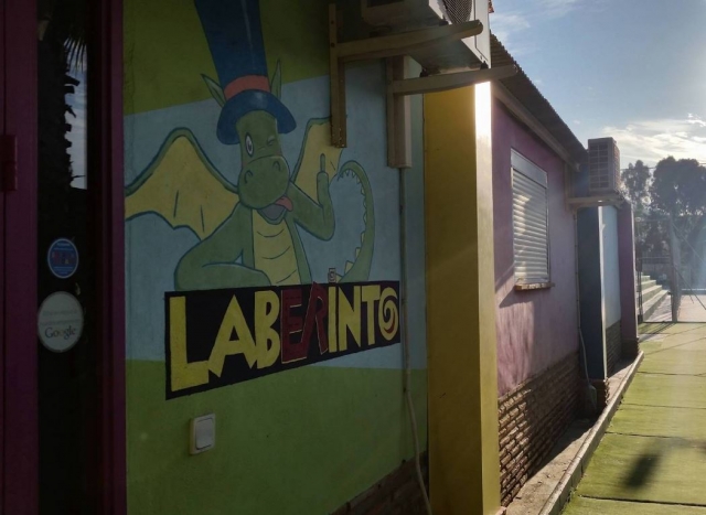  Entrance to the labyrinth toy library 