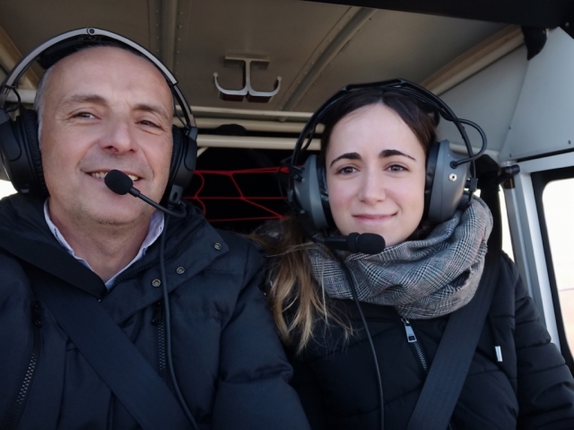 Realizando un vuelo por Tudela