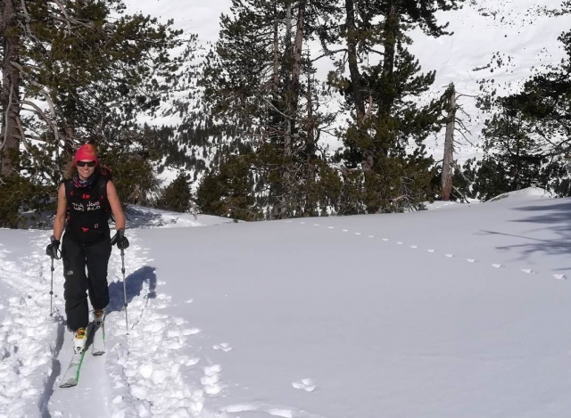 En la nieve tambien se puede pasear
