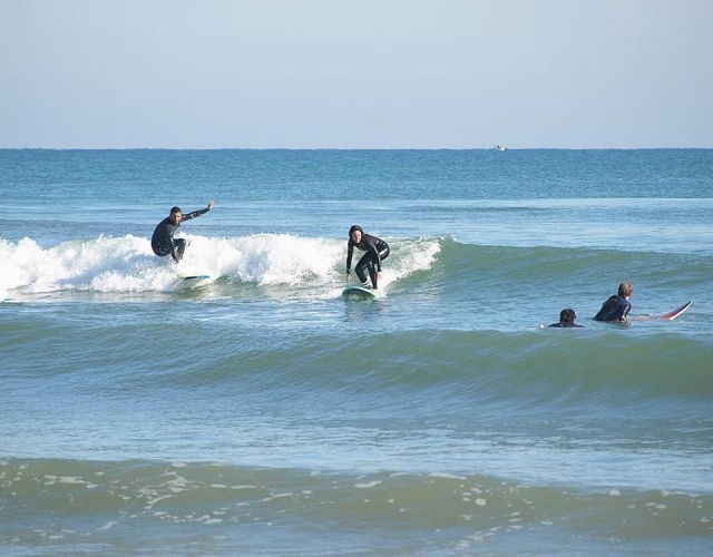 Surf con amigos en la Albufera