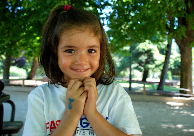 Una de nuestras peques en una excursion