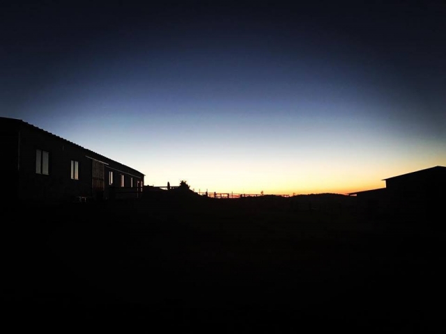 Puestas de sol desde los establos 