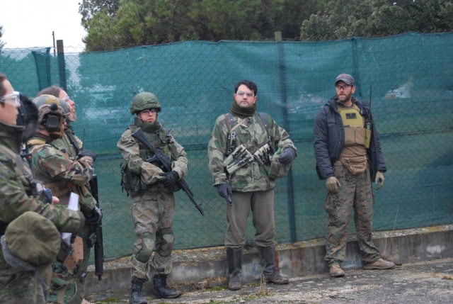 Equipo organizandose