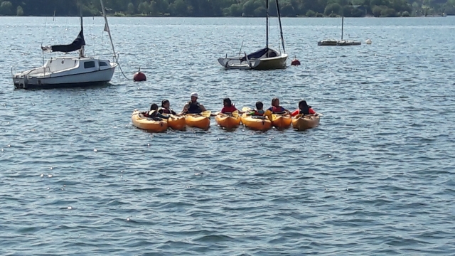  Canoes in the reservoir 