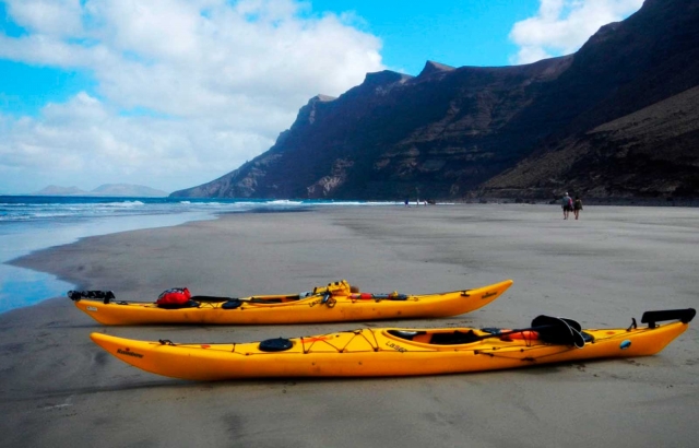 Los kayaks listos