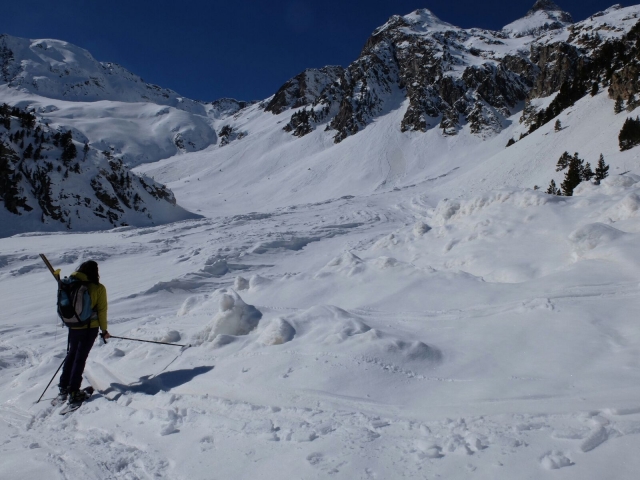 En la nieve