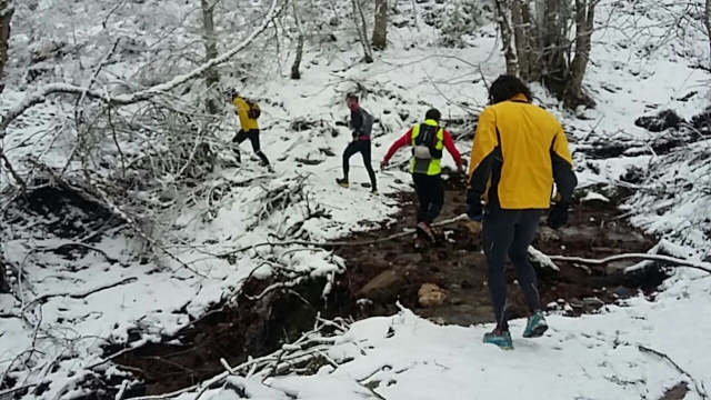 Ruta po rel campo nevado