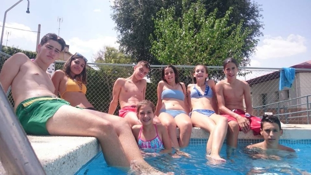  In the pool 