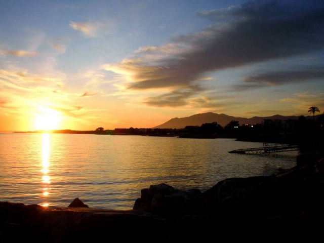 El atardecer en Marbella
