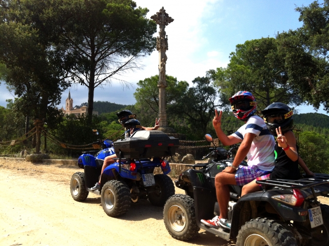 Ruta en quad por Lloret de Mar con niños
