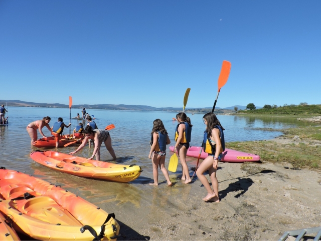A punto de hacer kayak