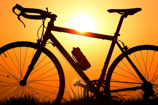  Bike in the sunset