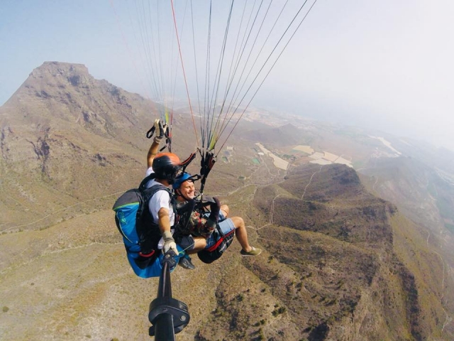 Flug über Teneriffa 