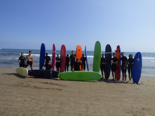 Clases de surf para grupos